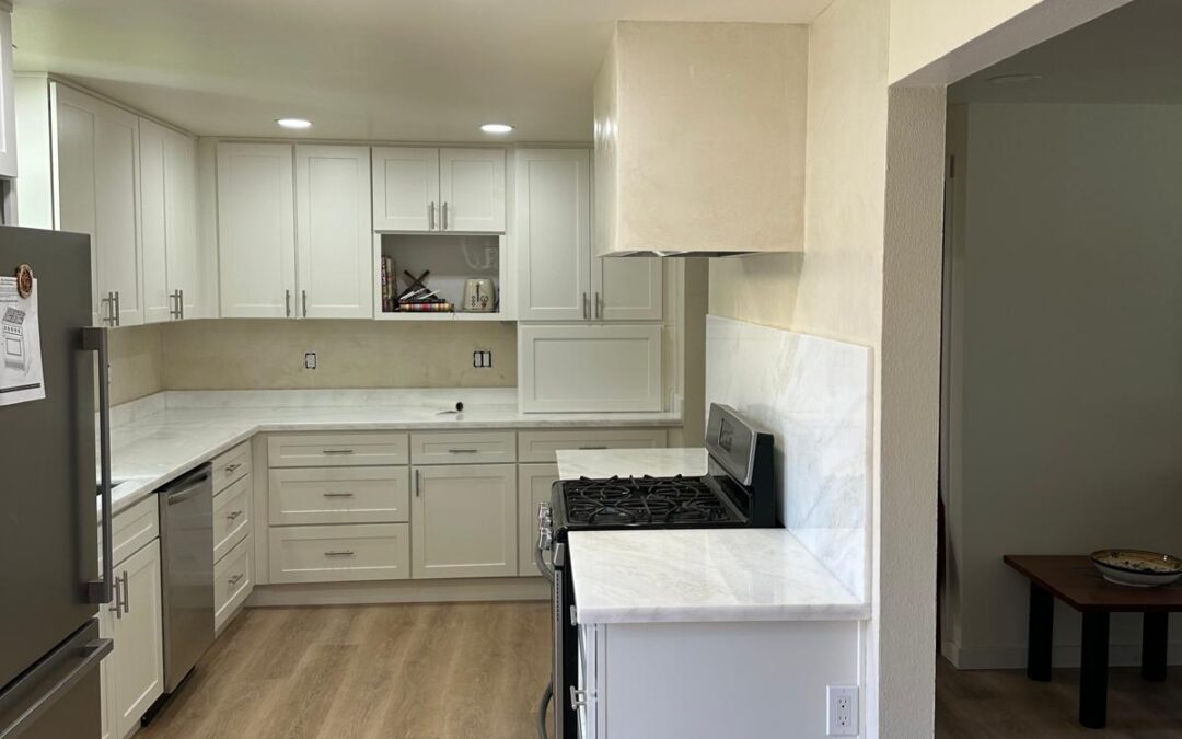 Marmorino Plaster kitchen in Renton, WA